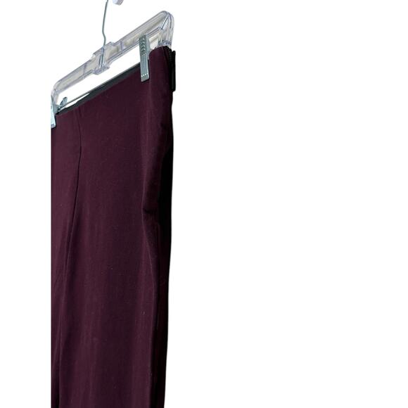A new day burgundy flat front slim cropped pants size 4 - Picture 5 of 8